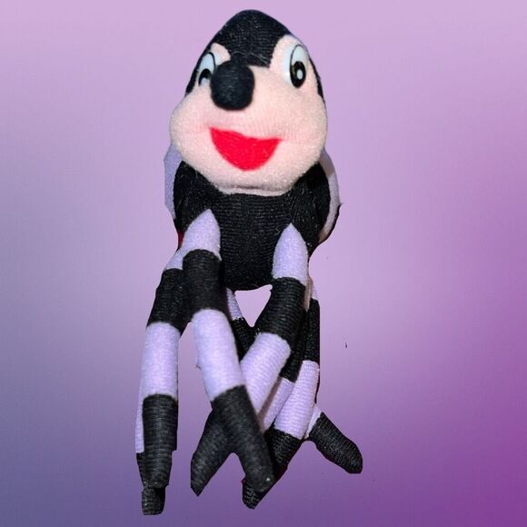 Spider Lavender/Black PLUSHPALS SOFT TOYS Plush 7” - Picture 1 of 5